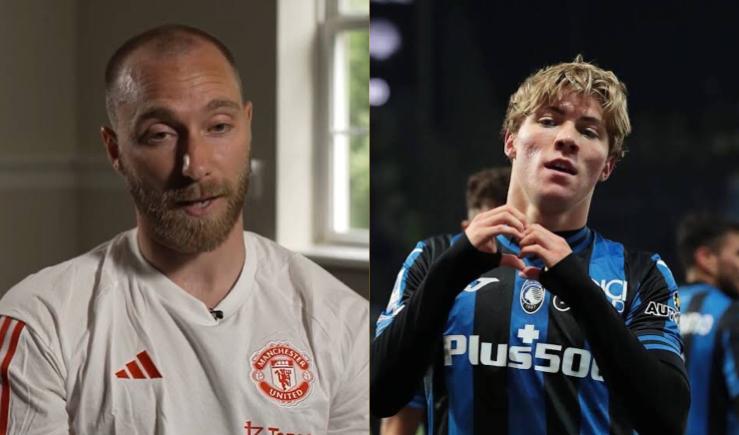 Manchester United midfielder Christian Eriksen talks about his role in the transfer of Rasmus Hojlund